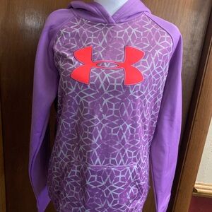 Girls Under Armour Fleece Hoodie Size YXL NWT